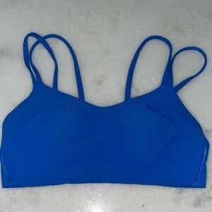 Blue Ribbed Lululemon Like a Cloud Bra!